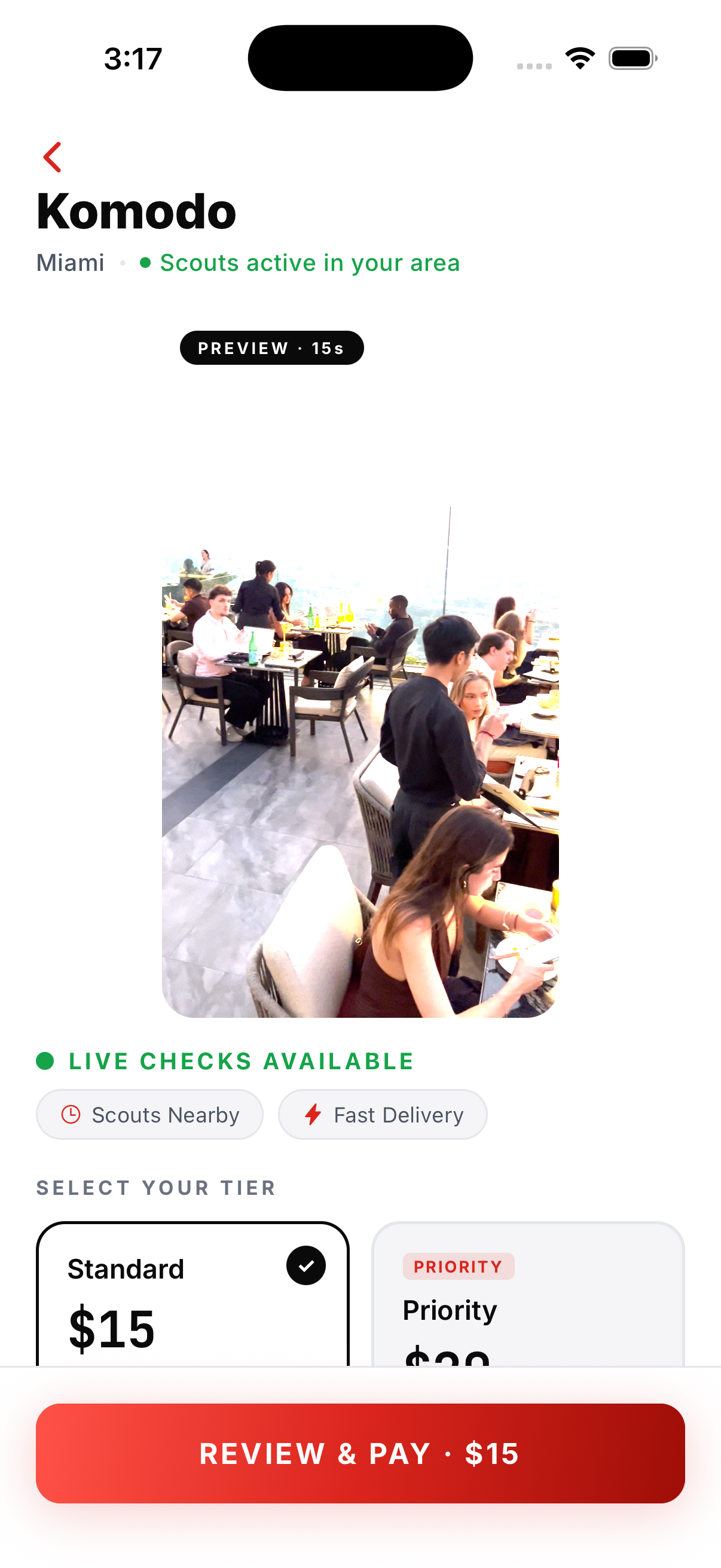 Request a live check